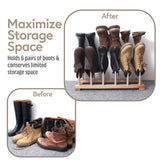 Modern Aluminum Boot Rack - 6 Pair