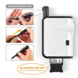 8-in-1 Portable Multi-Tool, Pocket Sized - White