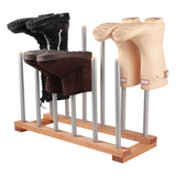 Modern Boot Rack - 6 Pairs (Birch & Steel)