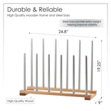 Modern Boot Rack - 6 Pairs (Birch & Steel)