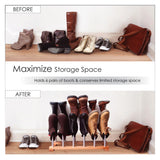Modern Boot Rack - 6 Pairs (Birch & Steel)