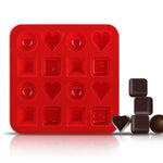Silicone Square Heart Circle Chocolate Mold