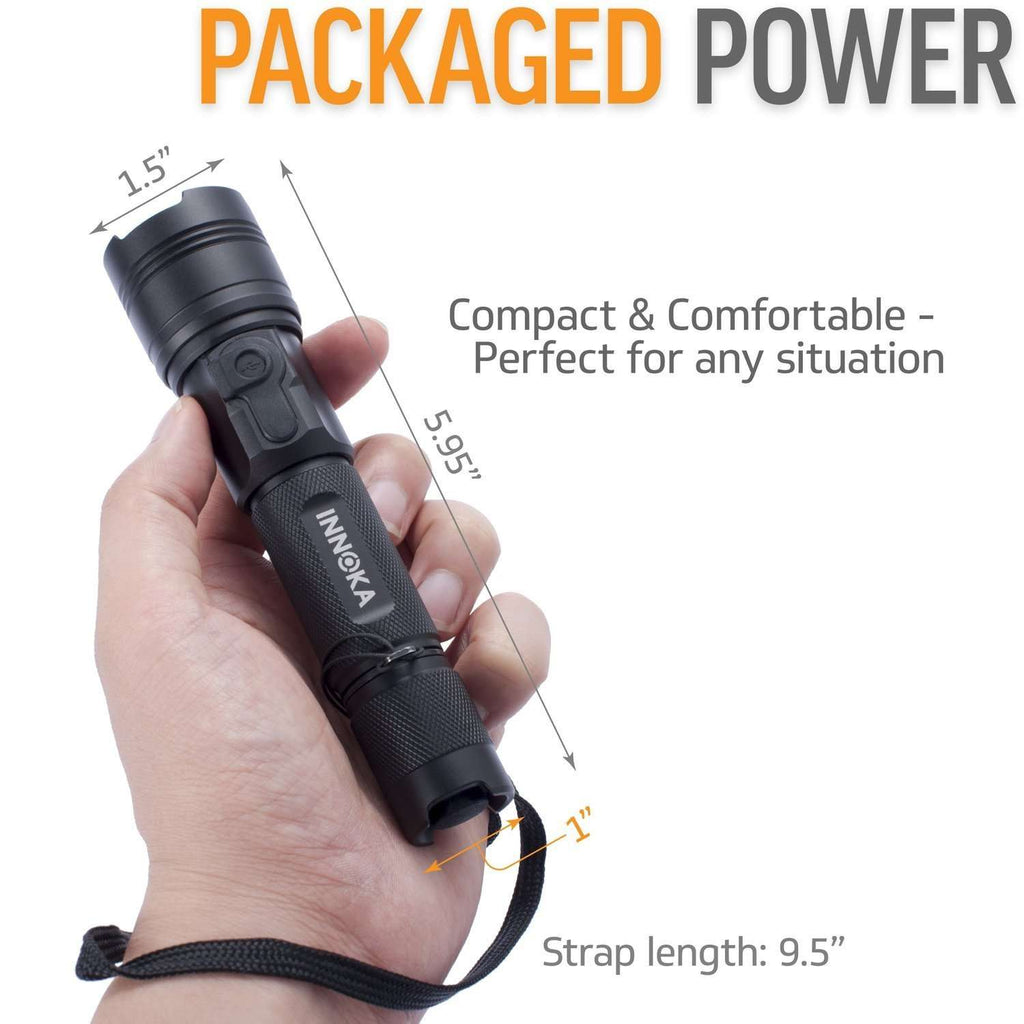compact usb rechargeable flashlight USB Rechargeable LED Flashlight w/ lanyard – INNOKA