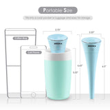 280ml Mini Humidifier [Detachable USB Cable] - Blue