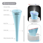 280ml Mini Humidifier [Detachable USB Cable] - Blue