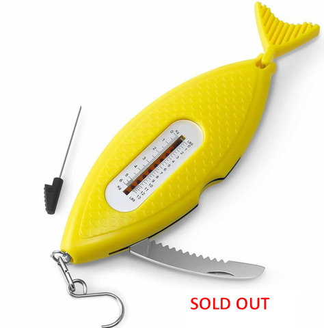 5-in-1 Multi-Tool for Fishing, Yellow Fish