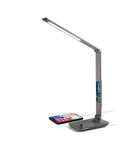 Aluminum LED Desk Lamp w/Display - Gray